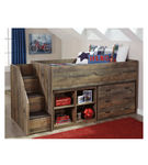 Trinell Twin Loft BedUnder Bed Storage Matt