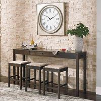 4PC Rokane Dining SetCounter Table, 3 Stools