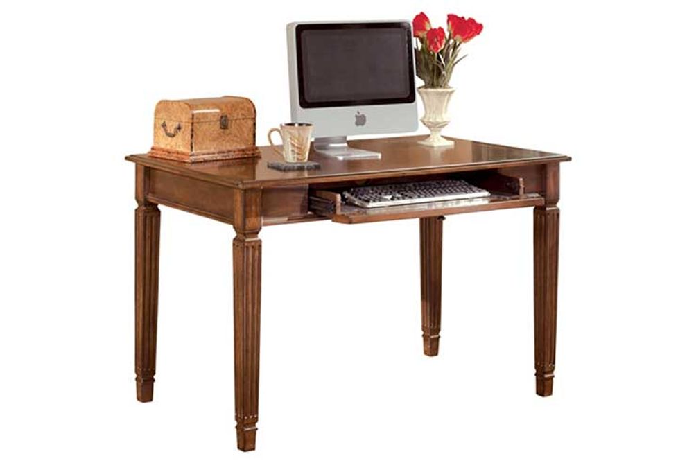 Home Office Small Leg Desk Medium Brown Hamlyn