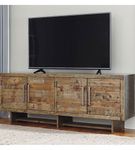 Mozanburg 72 in TV StandLight Brown XL TV Stand