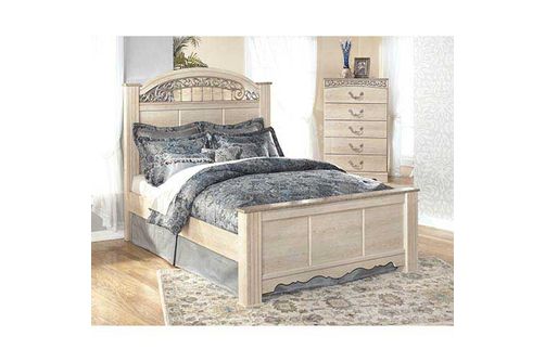 4PC Catalina Bedroom SetQueen Panel Bed Chest