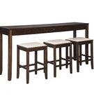 4PC Rokane Dining SetCounter Table, 3 Stools