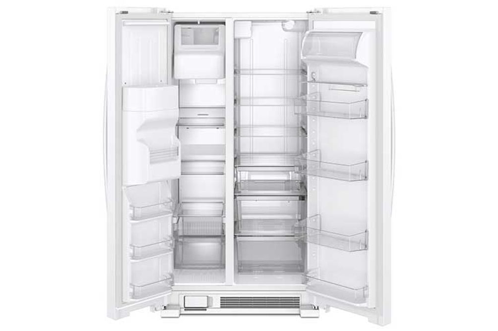 Refrigerador/Nevera Blanco de Puerta de Lado a Lado de 21 pies cúbicos de Whirlpool