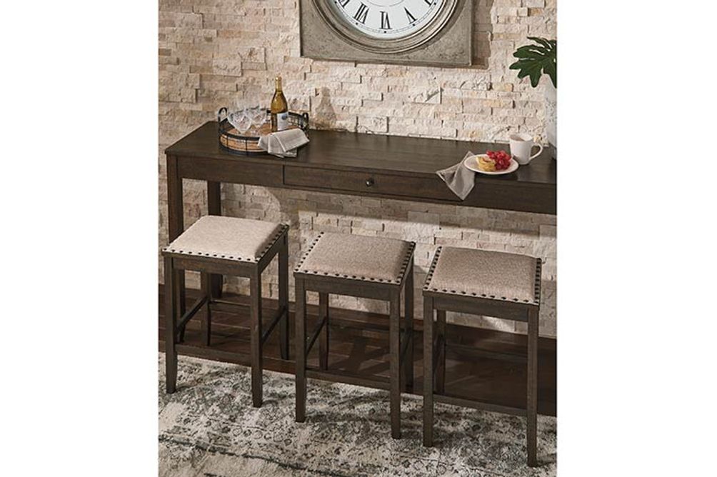 4PC Rokane Dining SetCounter Table, 3 Stools