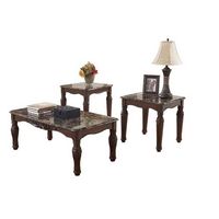 Signature Design by Ashley North Shore Table (Set of 3)-Dark Brown