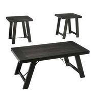 Signature Design by Ashley Noorbrook Table (Set of 3)-Black/Pewter