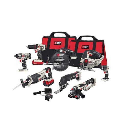 Rent Porter Cable 8 Piece 20V Max Cordless Tool Kit Combo at Rent A Center