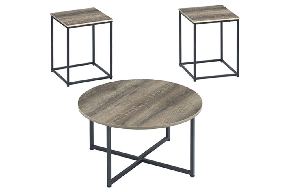 Signature Design by Ashley Wadeworth Table (Set of 3)-Two-tone