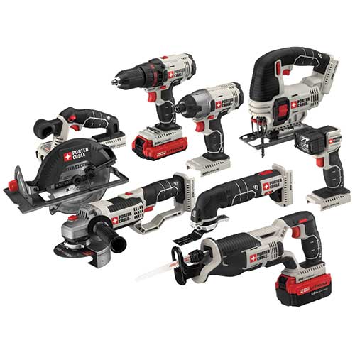 Rent-To-Own Porter Cable PCCK619L8 - 20V MAX* Cordless 8-Tool