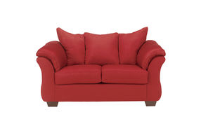 Darcy salsa microfiber sofa loveseat