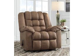 Adrano Rocker Recliner, W Heat & Massage, Bark