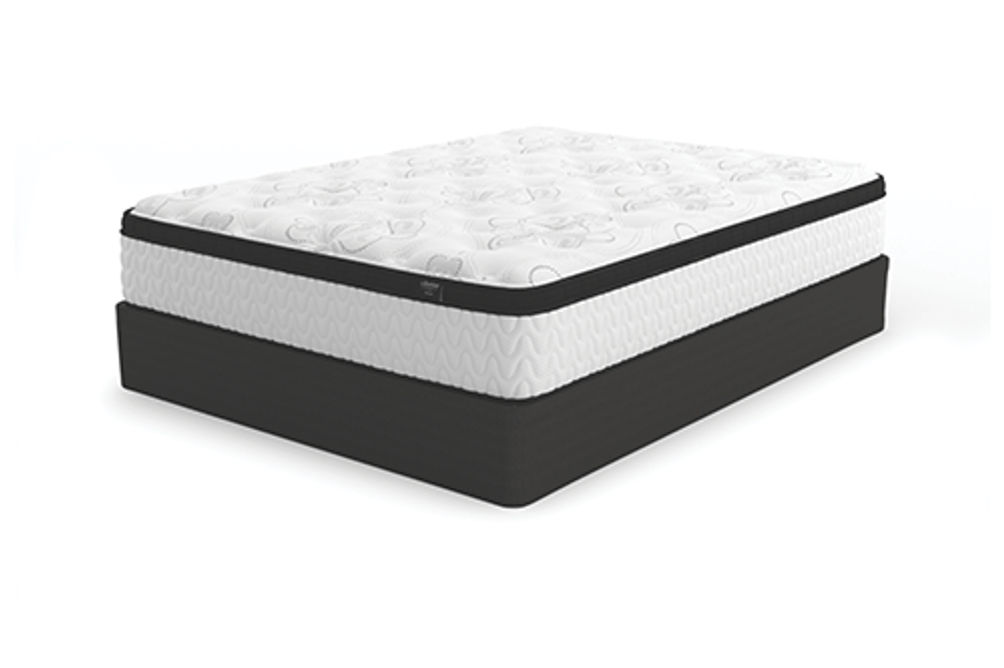 Sierra Sleep by Ashley Chime 12 Inch Hybrid Queen Mattress in a Box-White