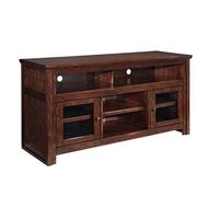 Signature Design by Ashley Harpan 60" TV Stand-Reddish Brown