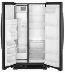 25 Cu Ft. Side by Side,External Water & Ice,Black