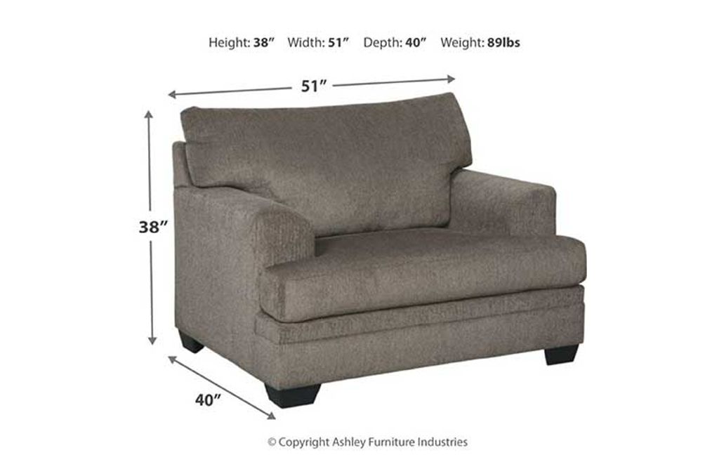 Signature Design by Ashley Dorsten Oversized Chair-Slate