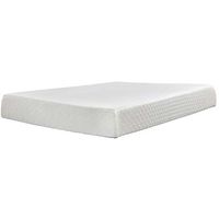 Sierra Sleep by Ashley 10 Inch Chime Memory Foam Full Mattress in a Box-White