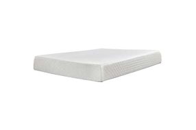 Sierra Sleep by Ashley 10 Inch Chime Memory Foam Full Mattress in a Box-White