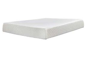 Sierra Sleep by Ashley 10 Inch Chime Memory Foam Queen Mattress in a Box-White