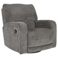 Signature Design by Ashley Wittlich Swivel Glider Recliner-Slate