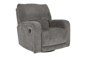 Signature Design by Ashley Wittlich Swivel Glider Recliner-Slate