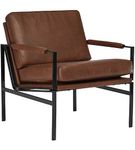 Signature Design by Ashley Puckman Accent Chair-Brown/Silver Finish