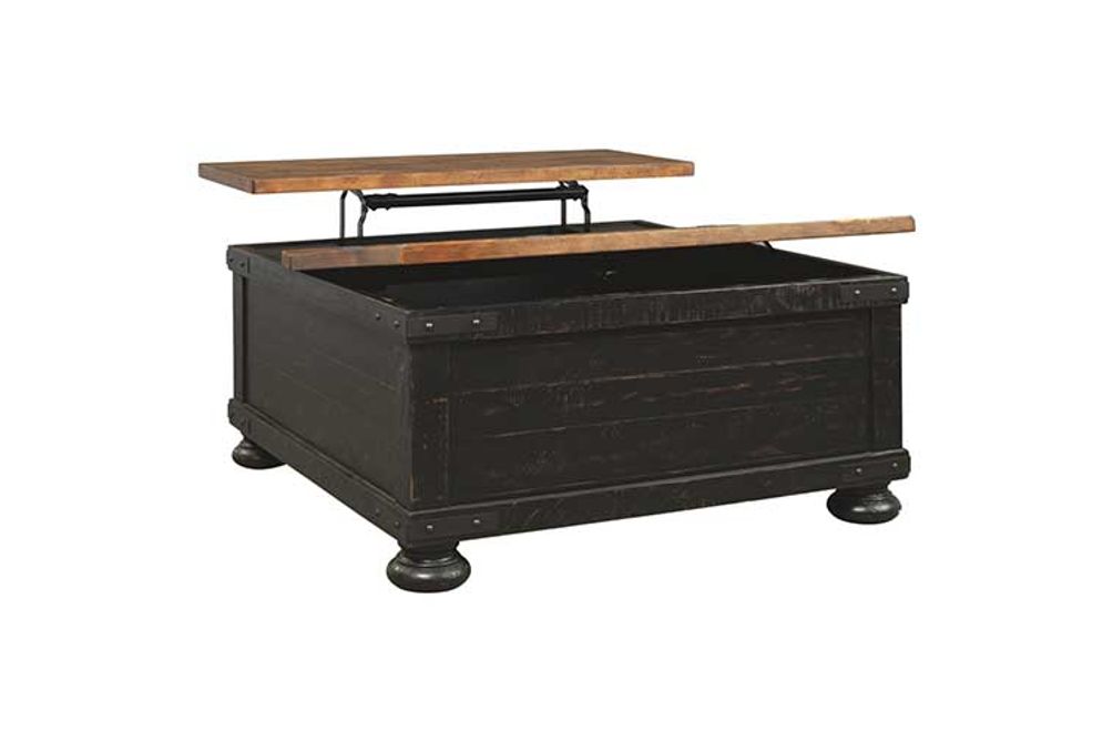 Signature Design by Ashley Valebeck Coffee Table with Lift Top-Black/Brown