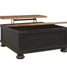 Signature Design by Ashley Valebeck Coffee Table with Lift Top-Black/Brown