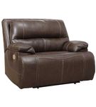 Signature Design by Ashley Ricmen Oversized Power Recliner-Walnut