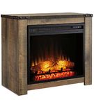 Fireplace Mantel w/FRPL Insert Brown Trinell