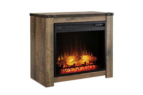 Fireplace Mantel w/FRPL Insert Brown Trinell