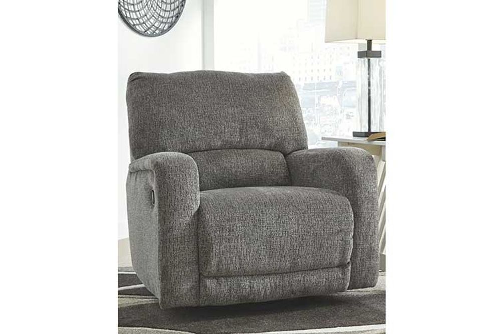 Signature Design by Ashley Wittlich Swivel Glider Recliner-Slate