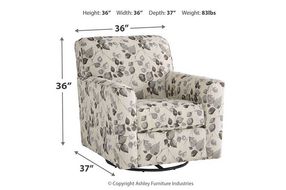 Benchcraft Abney Accent Chair-Platinum