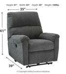 Signature Design by Ashley McTeer Power Recliner-Charcoal