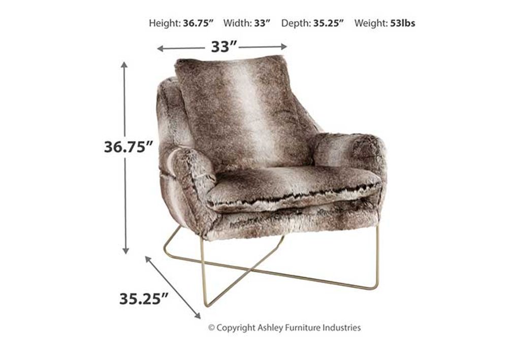 Signature Design by Ashley Wildau Accent Chair-Gray