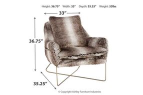 Signature Design by Ashley Wildau Accent Chair-Gray