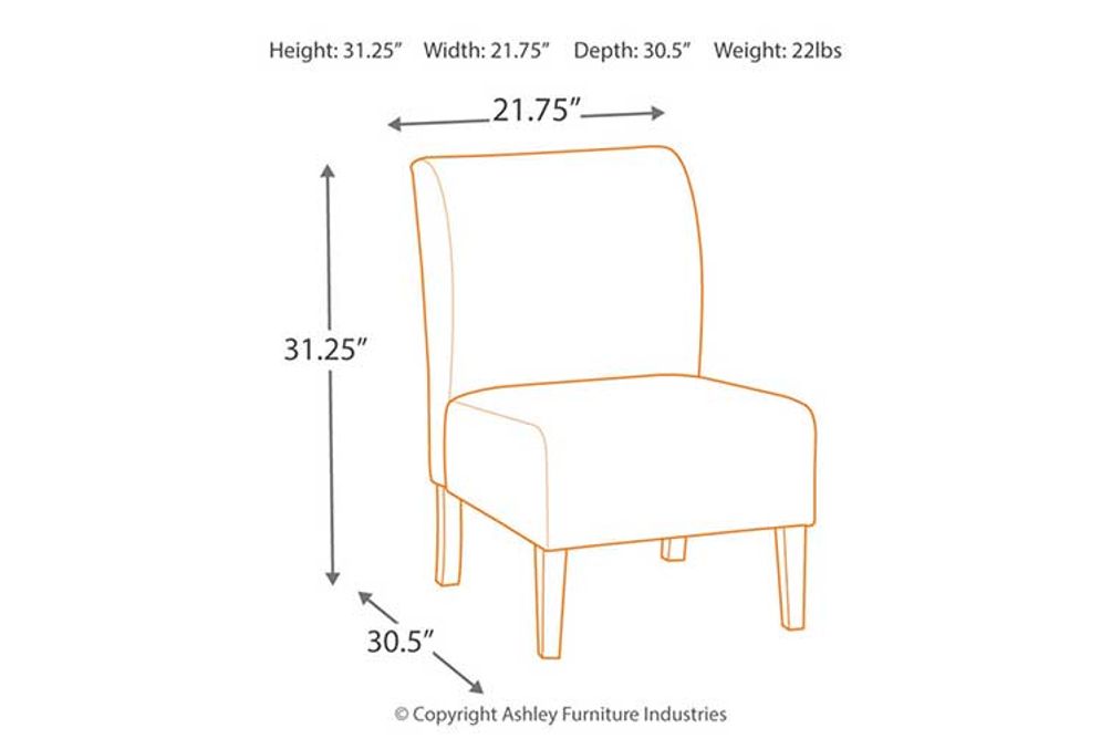 Signature Design by Ashley Triptis Accent Chair-Gray/Tan