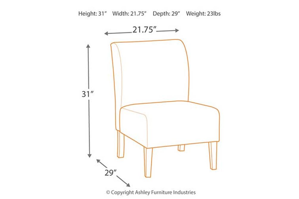 Silla Decorativa Triptis Color Carbón Signature Design by Ashley 