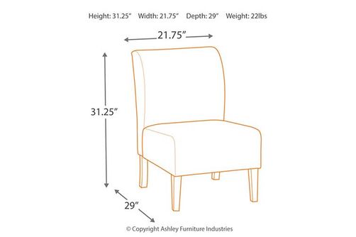 Silla Decorativa Triptis Azul Blanquecino Signature Design by Ashley 