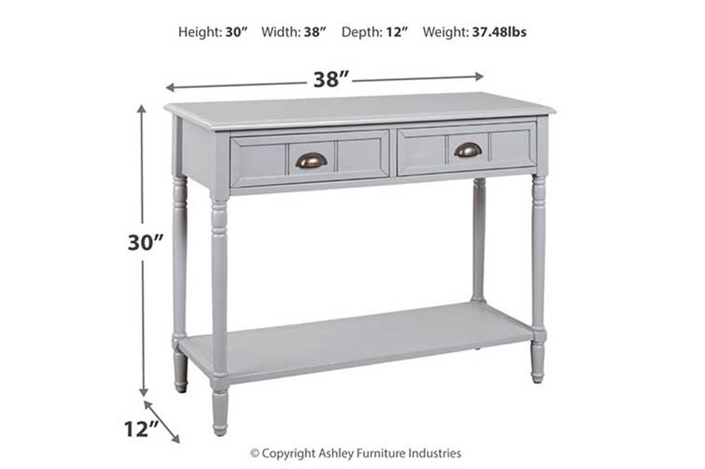 Console Sofa Table Gray Goverton