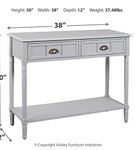 Console Sofa Table Gray Goverton