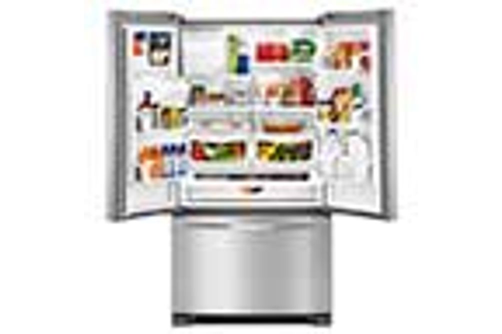 Whirlpool Stainless 25 Cu. Ft. French Door Bottom Mount Refrigerator with Water and Ice Dispenser