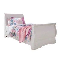 6PC Anarasia Twin Sleigh Bed, DR, MR, 1NS