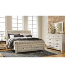 7PC Bellaby King Storage Bed, DR, MR & 1NS