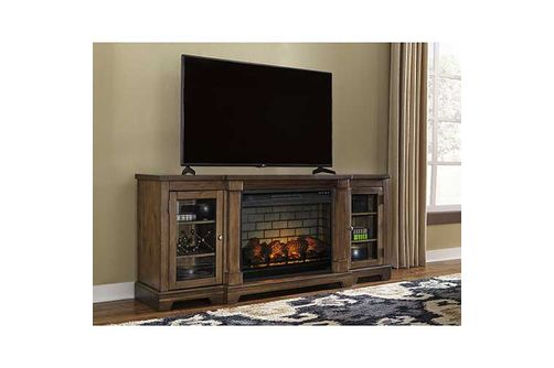 75 XL Flynnter ElectricFireplace, Medium Brown