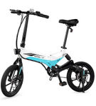 Bicicleta Eléctrica Plegable EB7 Elite Commuter de Swagtron – Blanca  