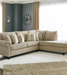 2PC Dovemont Sectional, RAF Chaise & LAF Sofa