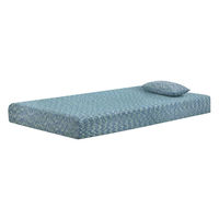 Sierra Sleep by Ashley iKidz Blue Twin Mattress and Pillow-Blue