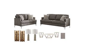 Sofa/Loveseat/Tables/Lamps/Rug/Art