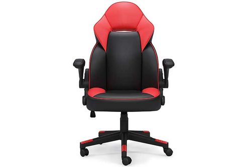 Signature Design by Ashley Lynxtyn Home Office Chair-Red/Black