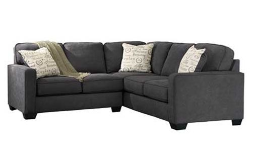 ALENYA CHARCOAL LAF SOFA & RAF LOVESEAT